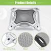 ACROPIX Universal 6" Car Speaker Grills Cover Mesh Square 6 Inch Audio Speaker Subwoofer Guard Protector Case with Screws Iron Silver Tone - Pack of 4 view 4