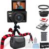 Acuvar 4K 64MP Digital Camera for Photography, Vlogging Camera for YouTube with 3.0 180 Flip Screen, 18X Digital Zoom (Deluxe Kit, Black) view 1
