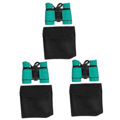 Gadpiparty 3pcs Compact Binoculars for Boys and Girls High Definition Lightweight Binoculars for Outdoor Adventures Bird Watching Hiking and Camping Activities