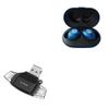 BoxWave Smart Gadget Compatible with Raycon Everyday Earbuds - AllReader SD Card Reader, microSD Card Reader SD Compact USB - Jet Black view 1