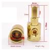 1 Pack Car Audio Terminal Block Amplifier Amplifier High Power Power Terminal Block Pure Copper Connector (Size : 4GA brass gold plate) view 2