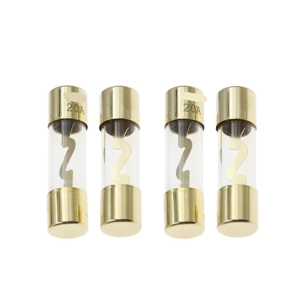 5-pack 10 * 38 gold-plated glass AGU fuse fuse package car audio amplifier amplifier 10A 15A 20A 25A 30A 40A 50A 60A 70A 80A 100A (Size : 70A)
