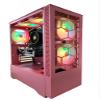 Computer Gaming Desktop Gaming PC RTX 5060 AMD Ryzen 7 with 4.6Ghz Turbo + 32GB RAM + 1TB Solid State Drive SSD M2 NVME Plug and Play Windows 11 Pro Midtower System view 4