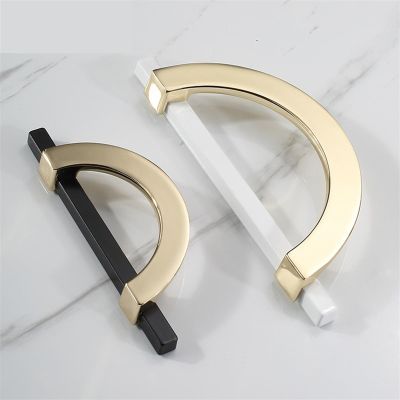 NALsa Zinc Alloy Black Gold Door Handles Kitchen Cabinet Handles Solid Drawer Knobs Fashion Furniture Hardware 1Pcs (Color : Bronze 96mm)