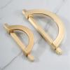 NALsa Zinc Alloy Black Gold Door Handles Kitchen Cabinet Handles Solid Drawer Knobs Fashion Furniture Hardware 1Pcs (Color : Bronze 96mm) view 4