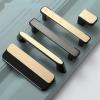 NALsa Modern Cabinet Door Handles and Knobs Detachable Zinc Alloy Black Gold Furniture Handles Drawer Pulls Hardware 1Pcs (Color : 6131-96mm G-01) view 1