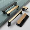 NALsa Modern Cabinet Door Handles and Knobs Detachable Zinc Alloy Black Gold Furniture Handles Drawer Pulls Hardware 1Pcs (Color : 6131-96mm G-01) view 4