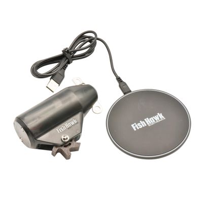 Fish Hawk Lithium Pro Probe - Measures Speed and Water Temperature from The Probe - Bult-in Rechargable Lithium Polymer Battery - with Wireless Charger - Fishing, Trolling, Downriggers, and Boats