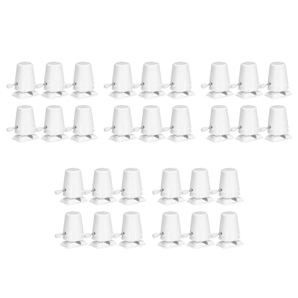 Totority Clockwork Legged Robot 30 Pcs Stocking Stuffers Kid Toys Wind up Toy Movement Replaceable Mechanism House Mini Childrens Accessory Plastic White Household Walker