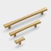 NALsa Modern Zinc Alloy Black Gold Door Handles Kitchen Cabinet Handles Solid Drawer Knobs Fashion Furniture Handle Hardware 1Pcs (Color : Gold-192mm) view 3