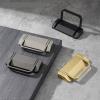 Hidden Door Handles Zinc Alloy Punch-Free Pulls Cover Floor Cabinet Handle Gold Black Furniture Handle Hardware 1Pcs (Color : Nickel Brushed-64mm) view 3