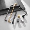 NALsa Pulls Cupboard Pearl Gold Brass Cabinet Door Handles Gray Zinc Alloy Drawer Knobs Kitchen Furniture Hardware 1Pcs (Color : B-Silver 96mm) view 4