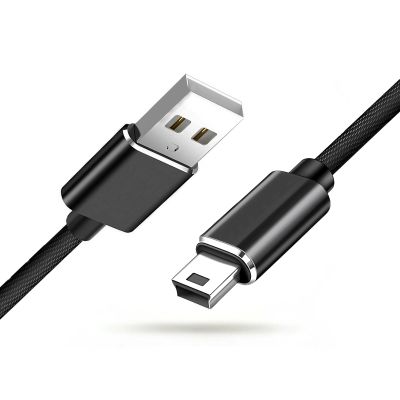 Jonfolk Mini USB Charger Cable for Texas Instruments TI-84 Plus CE/TI-84 Plus C Silver Edition/TI-89/TI-Nspire CX & CX CAS Graphing Calculators, Nylon-Braided 3FT Charging & Data Cord with Cable Tie