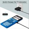 Jonfolk Mini USB Charger Cable for Texas Instruments TI-84 Plus CE/TI-84 Plus C Silver Edition/TI-89/TI-Nspire CX & CX CAS Graphing Calculators, Nylon-Braided 3FT Charging & Data Cord with Cable Tie view 2
