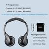 SAHARIE IR Headphones for Car DVD, Universal Infrared Headphones, 2 Channel Wireless for Honda Odyssey Rear Entertainment System (2 Pack) view 3