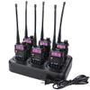 BF-F8HP UV-5R+ UV-5RE UV-5RTP UV-5X3 Six Way Charger Multi Unit Charger Station with UV-5R 5W Walkie Talkies Set view 1