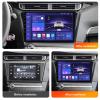 Double Din Car Stereo Bluetooth MP5 Player with Carplay/Auto, 9 Inch Touchscreen Radio Receiver with AHD Backup Camera, for Peugeot 408 2014~2018 Support 4G/SWC/DSP,8 core m300s 4g+32g view 2