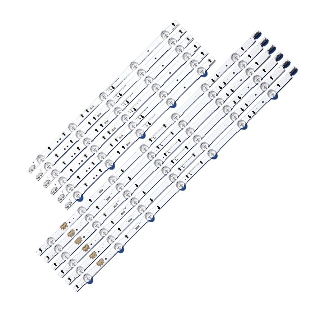 12 Pcs LED Strip Fit for Samsung UE55H6300A D4GE-550DCA-R3 D4GE-550DCB-R3 BN96-30432A BN96-30431A BN96-30430A BN96-30429A