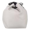 PATIKIL Soft Drawstring Lens Case, Lens Pouch Bag with Cotton Pad 5.91" x 3.94" Thick Fleece Cloth Camera Lens Bag for SLR Lens Water Cups Grey view 1