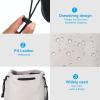 PATIKIL Soft Drawstring Lens Case, Lens Pouch Bag with Cotton Pad 5.91" x 3.94" Thick Fleece Cloth Camera Lens Bag for SLR Lens Water Cups Grey view 4