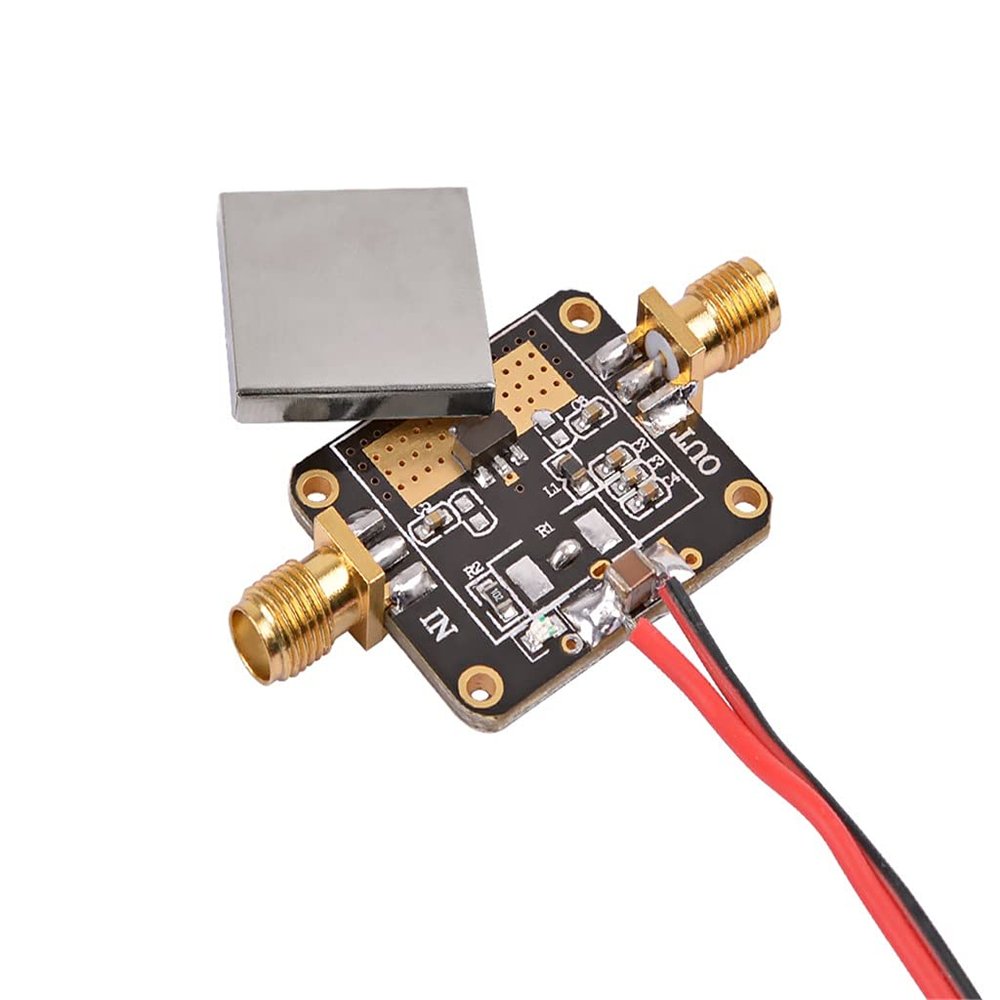 50m-6ghz Rf Amplifier Board Broadband Gain Amplification Low Noise Medium Amplifier Module Gain 19db for Fm GPS WiFi