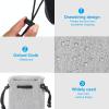 PATIKIL Soft Drawstring Lens Case, Lens Pouch Bag with Cotton Pad 3.9" OD Thick Fleece Cloth Camera Lens Bag for SLR Lens Water Cups, Grey view 4