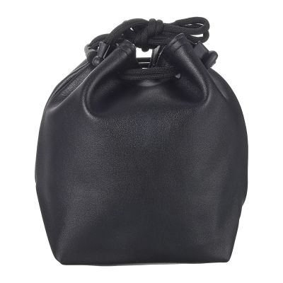 PATIKIL Soft Drawstring Lens Case, Lens Pouch Bag with Cotton Pad 3.94" x 3.94" Thick Fleece Cloth Camera Lens Bag for SLR Lens Water Cups Black