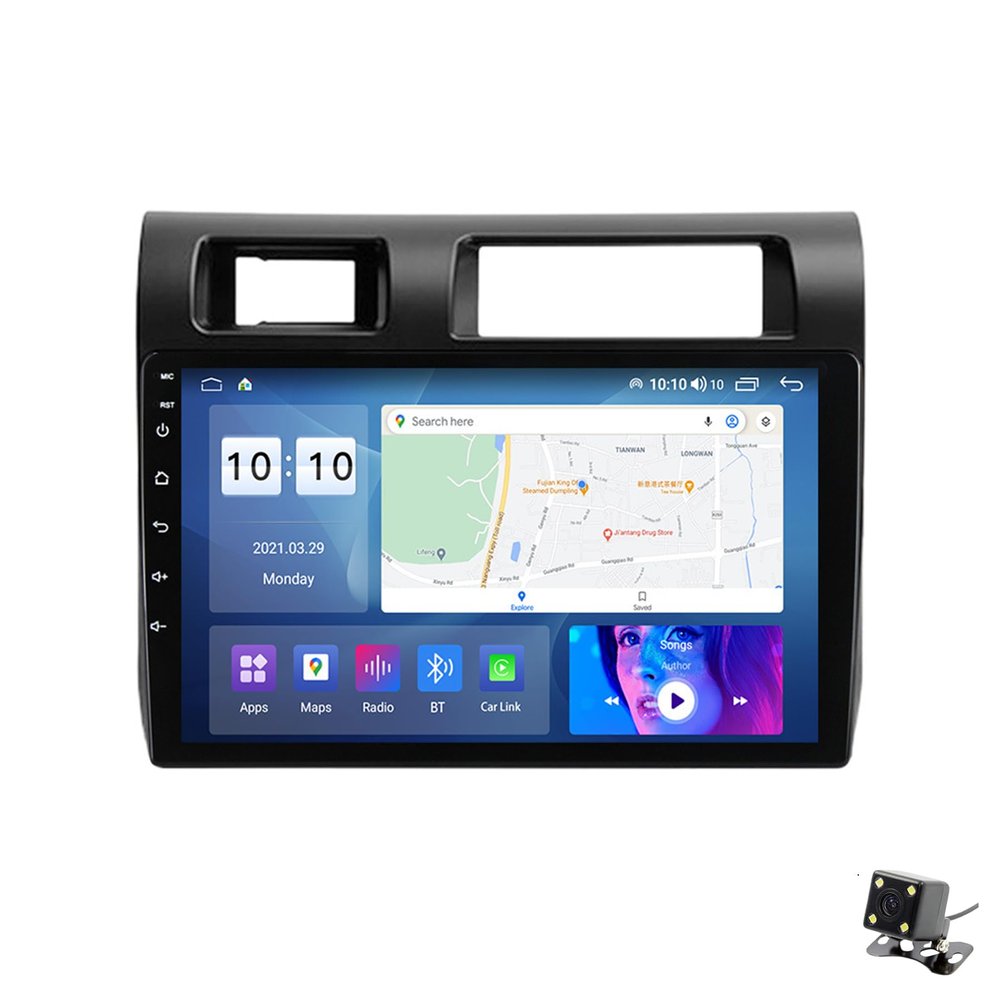 ADMLZQQ Car Stereo 9" Android 11 Double Din Bluetooth Autoradio for Toyota Land Cruiser LC 2007-2020,Touchscreen Radio with GPS Car-Play Bluetooth SWC Backup Camera 5G WiFi AM/FM,Y1 1+16g
