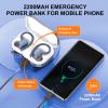 Wireless Earbuds Bluetooth Headphones 120hrs Playtime HiFi Stereo Wireless Headphones with HD Mic Deep Bass Wireless Earphones with Dual LED Display USB-C IP7 Waterproof Earbuds for Running Sports view 3