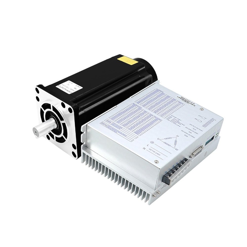 110BYG350E 24Nm 7.5A Three Phase Stepper Motor With 19mm Shaft Optional Brake + DM3722 AC 220V Input Driver Kit For Milling (Size : Without brake)