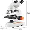 CHIPEL Microscope for Laboratory Microscope Compound Binocular Microscopes WF10x and WF25x Eyepieces LED Illumination Magnifier for Student Adult Laboratory view 2