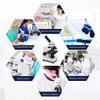 CHIPEL Professional Biological Microscope Microscope 64X-640X Up/Down LED Monocular Microscope for Students Kids Education with Slides view 3