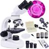 CHIPEL Binocular Microscopes,Research-Grade for Lab,6000X/10000X /12000 Magnification,with Wide-Field 10X/35X Eyepieces,Camera-Compatible,Mechanical Stage,Perfect Choice for Gift view 1