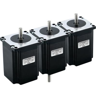 3PC 2 Phase 23 57 Stepper Motor 2Nm 270 ozin 3A 76mm 8mm shaft 57HS76 Step Engine 4-lead for Engraver Milling Machine (Size : 6.35mm single shaft)