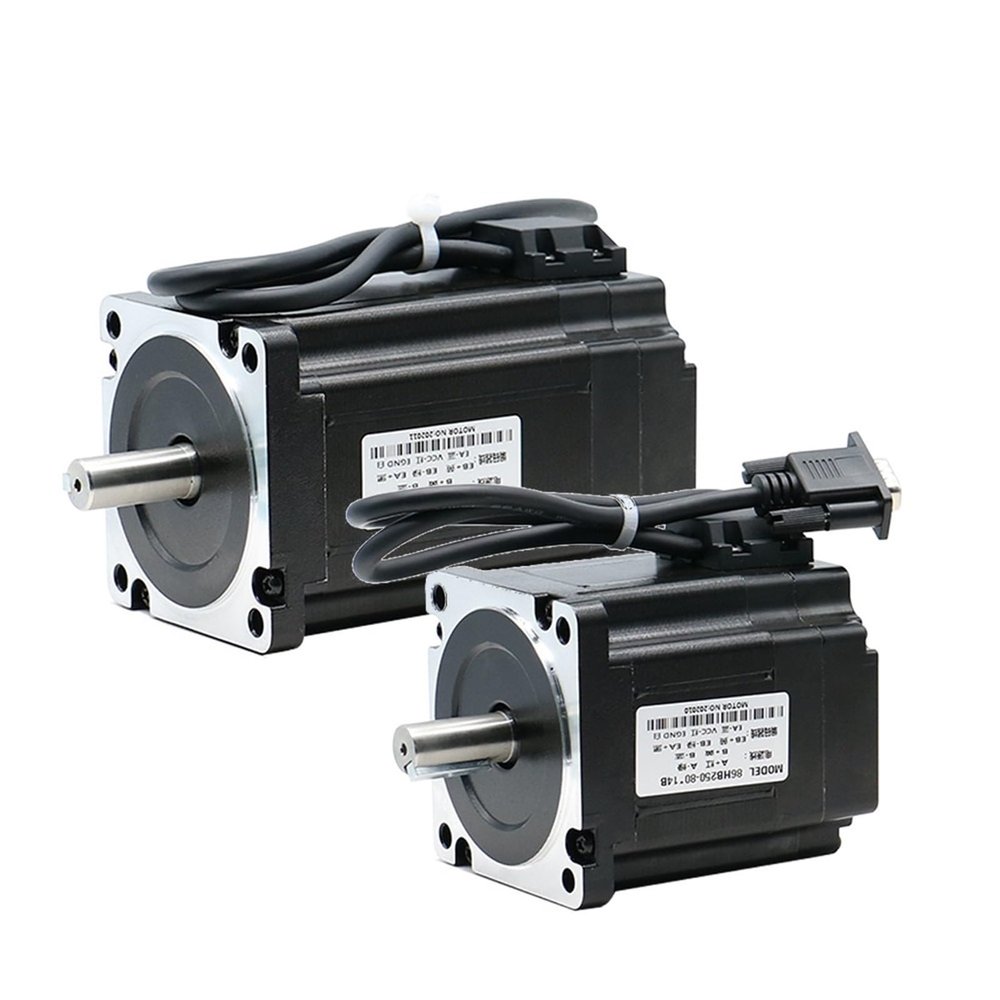 34 86HS 2 Phase Closed Loop 4.5 8.5 12 Nm Hybrid Servo Stepper Motor With Encoder For Milling Engraving Machine (Size : 12Nm)
