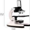 CHIPEL Microscope for Laboratory Microscope Biological Microscope Dual Illumination Compound Monocular Microscopes Kit for School Student Beginner Laboratory view 2