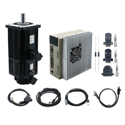 1.5KW 220VAC 110ST M05030 130ST M06025 M10015 5Nm 6Nm 10Nm Servo Motor Kit With T3M T3L Engine Drive For Mill Engraver (Color : WIth RS485 and brake, Size : 110ST 5Nm)