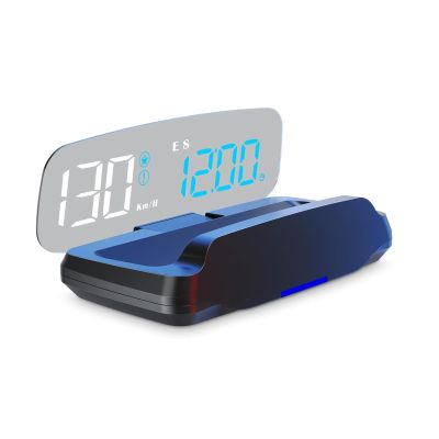 C7 Heads Up Display,GPS Speedometer,HUD with Projection Reflector, with MPH Digital Speed, Time, Compass, Date, Altitude, Fatigued Alert, Overspeed Alert, for All Vehicle