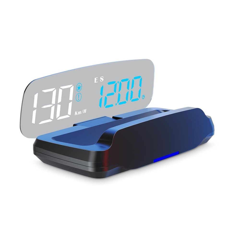 C7 Heads Up Display,GPS Speedometer,HUD with Projection Reflector, with MPH Digital Speed, Time, Compass, Date, Altitude, Fatigued Alert, Overspeed Alert, for All Vehicle