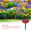 Hemoton Lotus Shaped Upgraded Outdoor Speakers, Speaker, Portable Wireless Speaker, Portable Speaker with 12H Playtime for Outside|Patio|Porch (Red) view 3