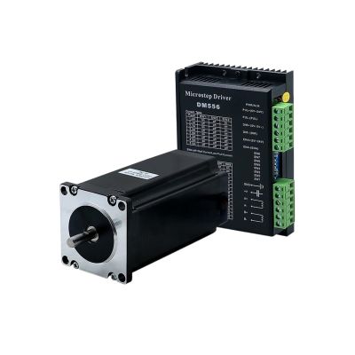 425Ozin Nema23 57HS112 57mm x 112mm 3Nm 3A Stepper Motor With DM556 Hybrid Step Driver For Engraver Milling Machine