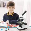 CHIPEL Microscope for Laboratory Microscope Dual LED Illumination Compound Monocular Microscopes for Kids Students School Laboratory view 4