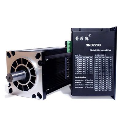50Nm Nema52 3 Phase 130 Stepper Motor Kit With Driver 3ND2283 10A Large Engine for Milling Lathe Turning Engraver (Size : 24mm)