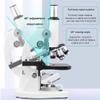 CHIPEL Professional Biological Microscope, 12000X Monocular Microscope Set, with Storage Bag + Mobile Phone Holder, for School Lab/Home Education view 2