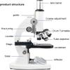 CHIPEL Professional Biological Microscope, 12000X Monocular Microscope Set, with Storage Bag + Mobile Phone Holder, for School Lab/Home Education view 4