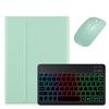 kaidisen Backlit Keyboard Case for iPad (A16) 11th Gen 2025/ iPad 10th Generation 2022 10.9 inch Case with Mouse and Detachable Backlight Keyboard,Mint Green+Black view 1