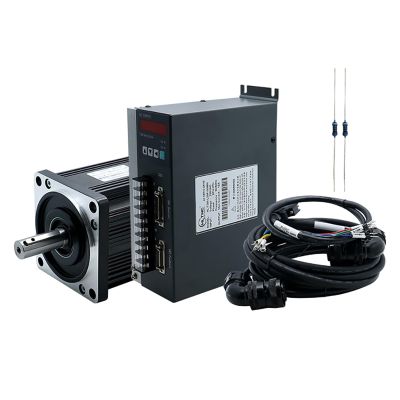 1.5KW 220VAC 110ST M05030 130ST M06025 M10015 5Nm 6Nm 10Nm Servo Motor Kit With T3M T3L Engine Drive For Mill Engraver (Color : Without RS485, Size : 130ST 10Nm)