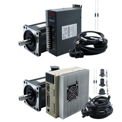 110ST-M04030 M06020 1.2KW 220V AC Servo Motor Kit 3000Rpm 4N 6N Engine With T3L T3M RS485 Driver For Engraver Router (Size : 6Nm)