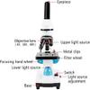 CHIPEL Microscope Zoom 2000x Biological HD Microscope monocular Student Laboratory Lab Education LED view 3