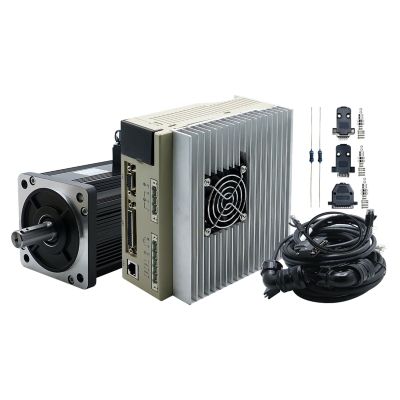 1.5KW 220VAC 110ST M05030 130ST M06025 M10015 5Nm 6Nm 10Nm Servo Motor Kit With T3M T3L Engine Drive For Mill Engraver (Color : With RS485, Size : 130ST 10Nm)